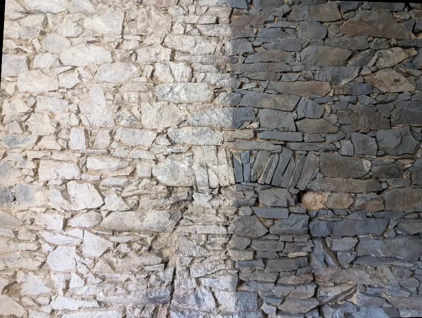 Le Légué — Mur et escalier intérieur — avant