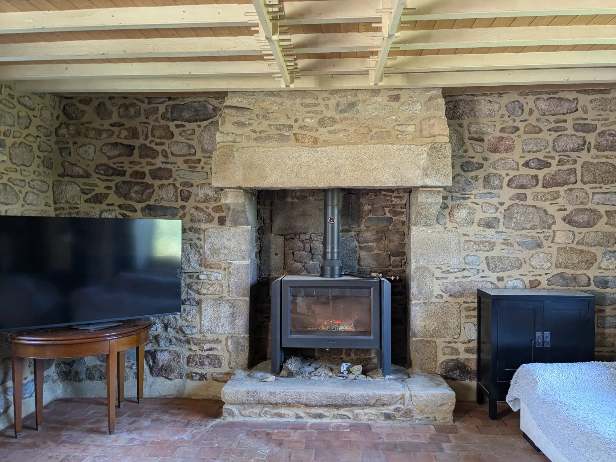 Port Blanc — Cheminée — après